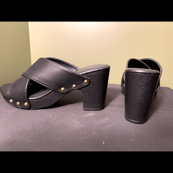 Black Chunky Heels - Picture 2 of 4